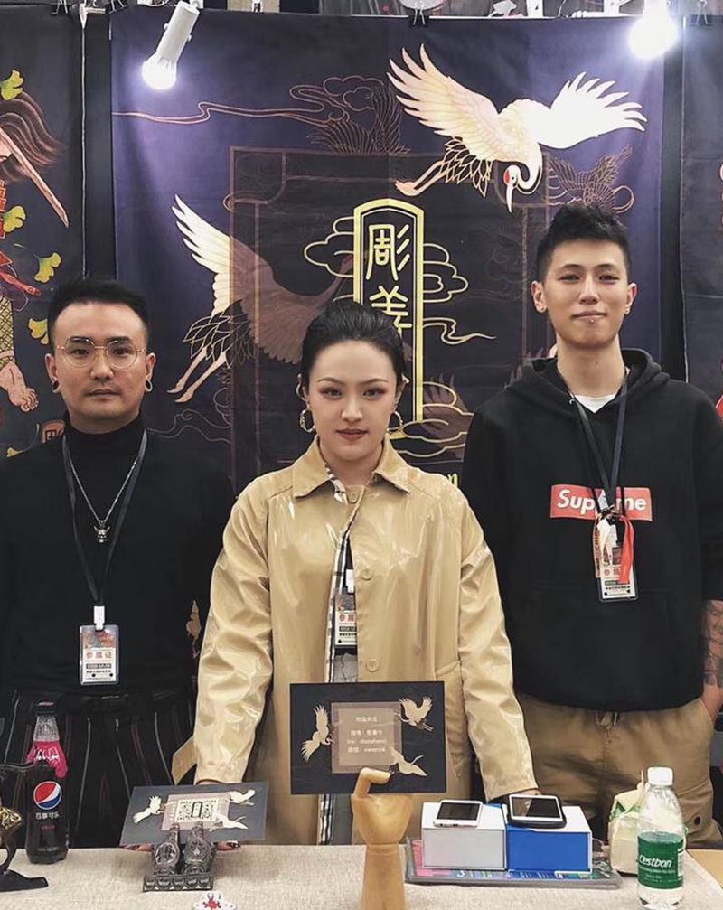 成都赤诚五周年特别展纹身图片_背部老传统纹身图案