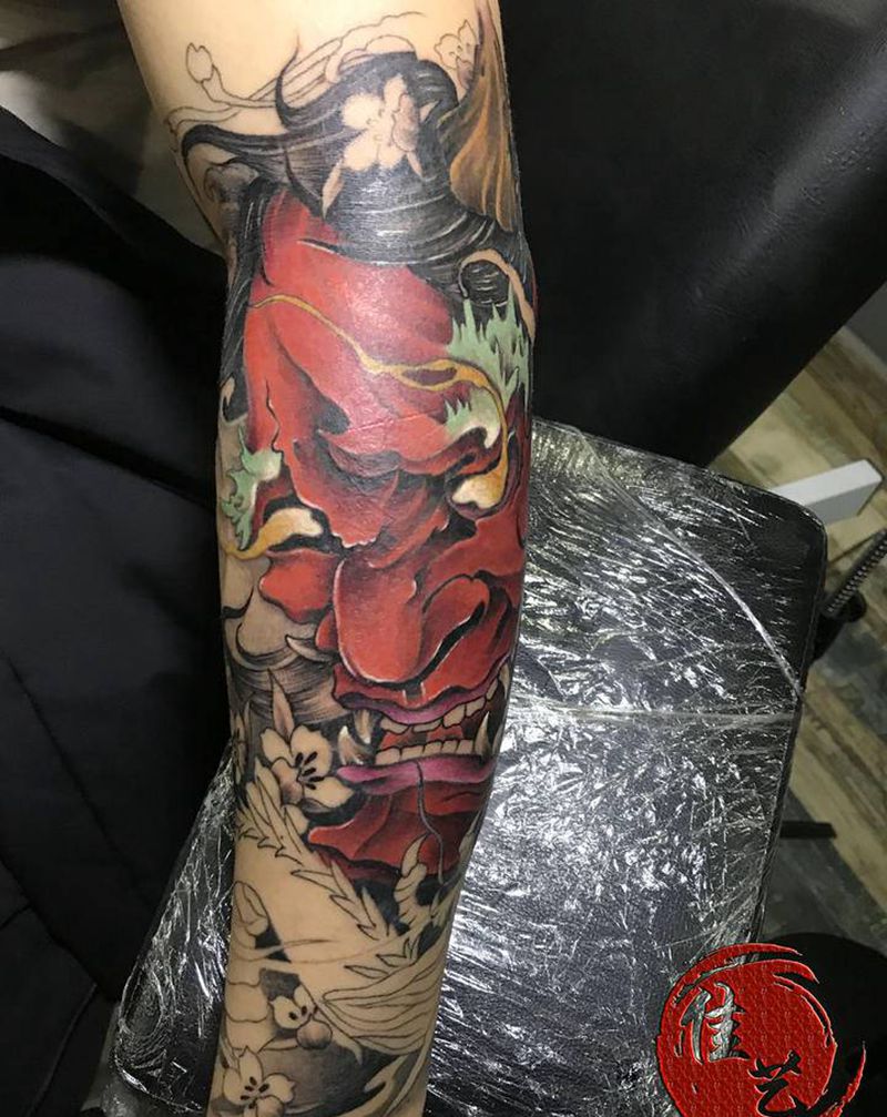 般诺纹身图片_手臂新传统纹身图案