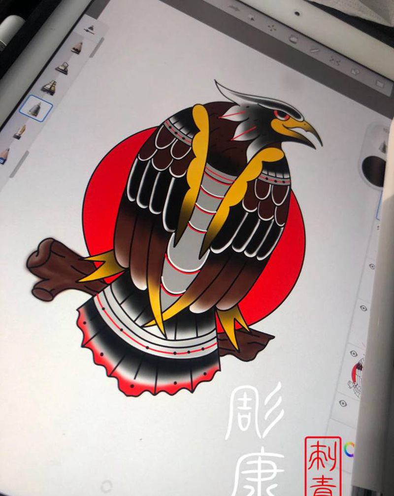 手稿纹身图片_手部手臂Old School纹身图案