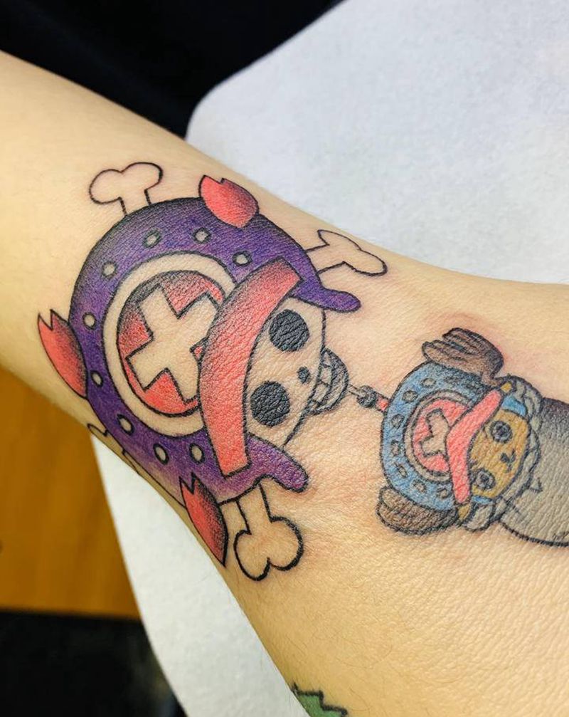 乔巴纹身图片_手臂卡通纹身图案