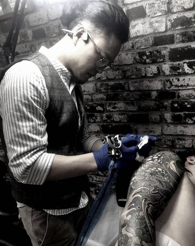 唐狮纹身图片_手臂纹身图案