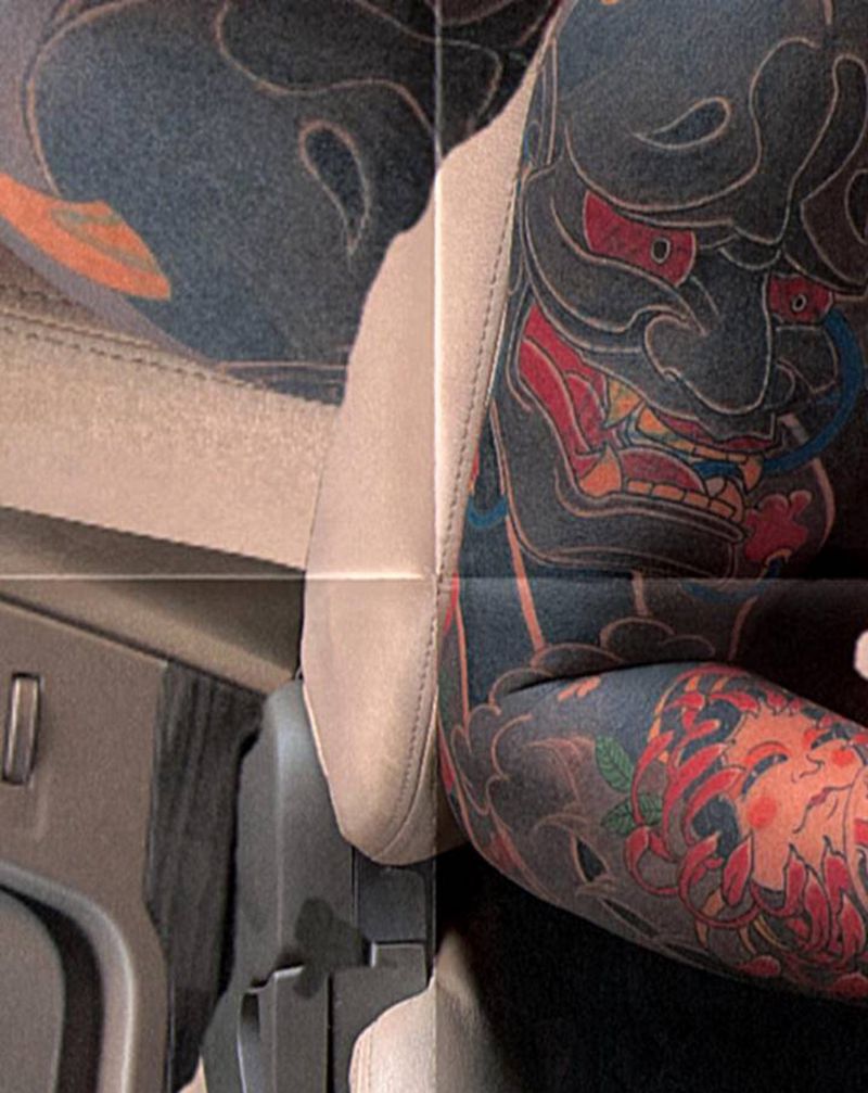 花臂遮盖完成纹身图片_老传统纹身图案