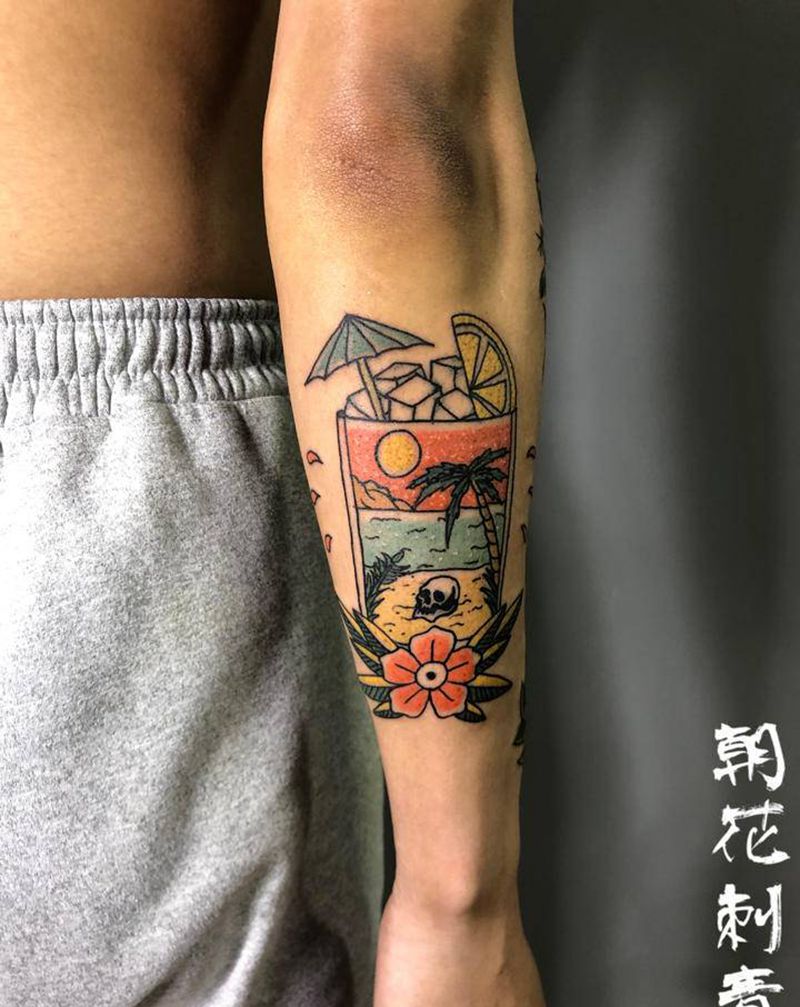 old school拼接纹身图片_手部New SchoolOld School纹身图案