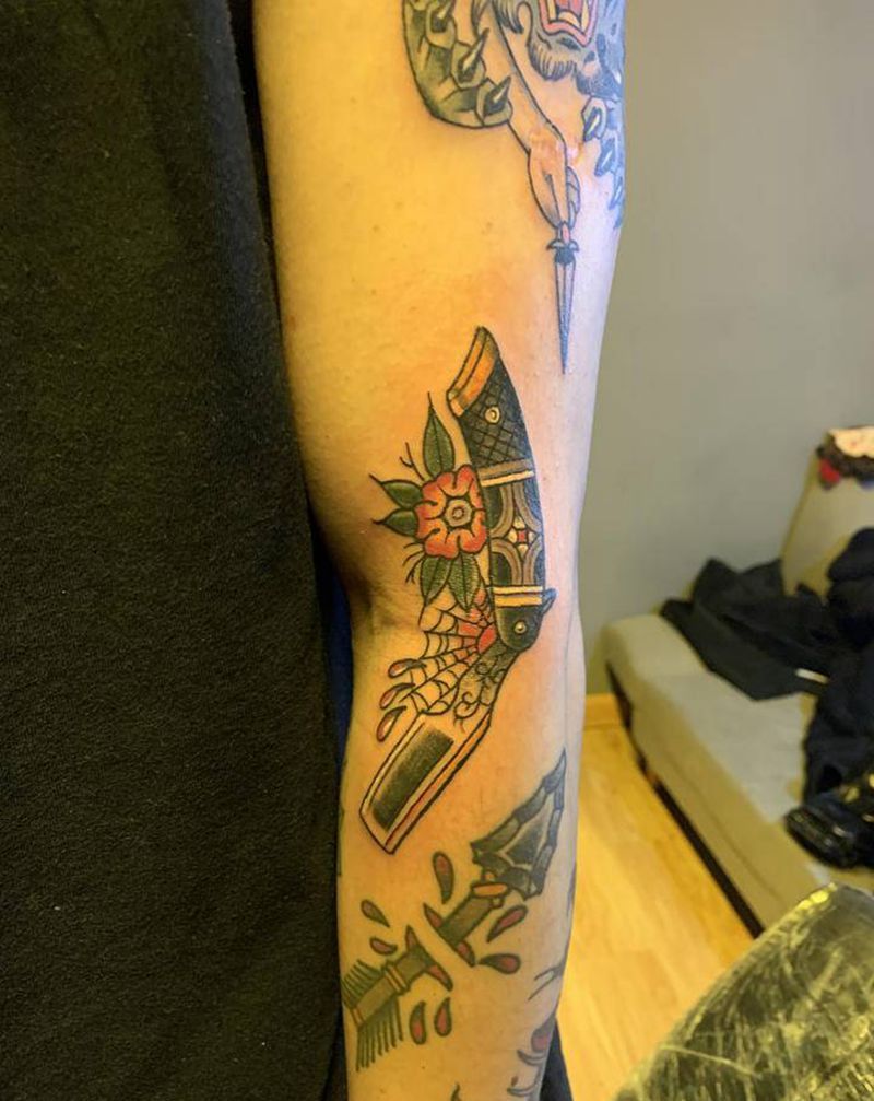 old school拼接纹身图片_手臂Old School纹身图案