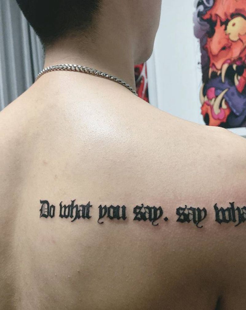 花体字纹身图片_花体字纹身图案