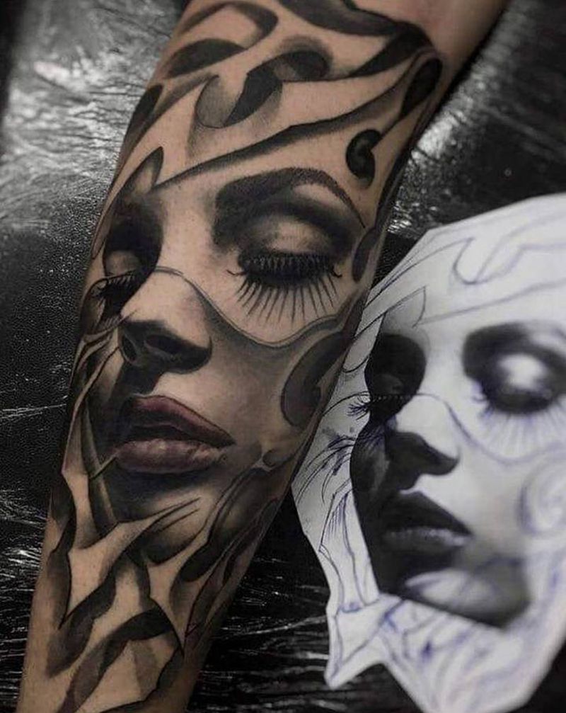 写实纹身图片_手臂纹身图案