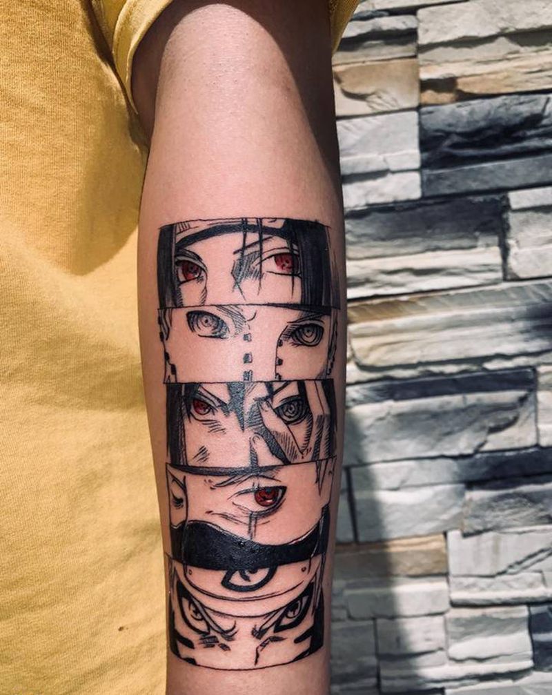 火影忍者纹身图片_手臂New School动漫 火影纹身图案
