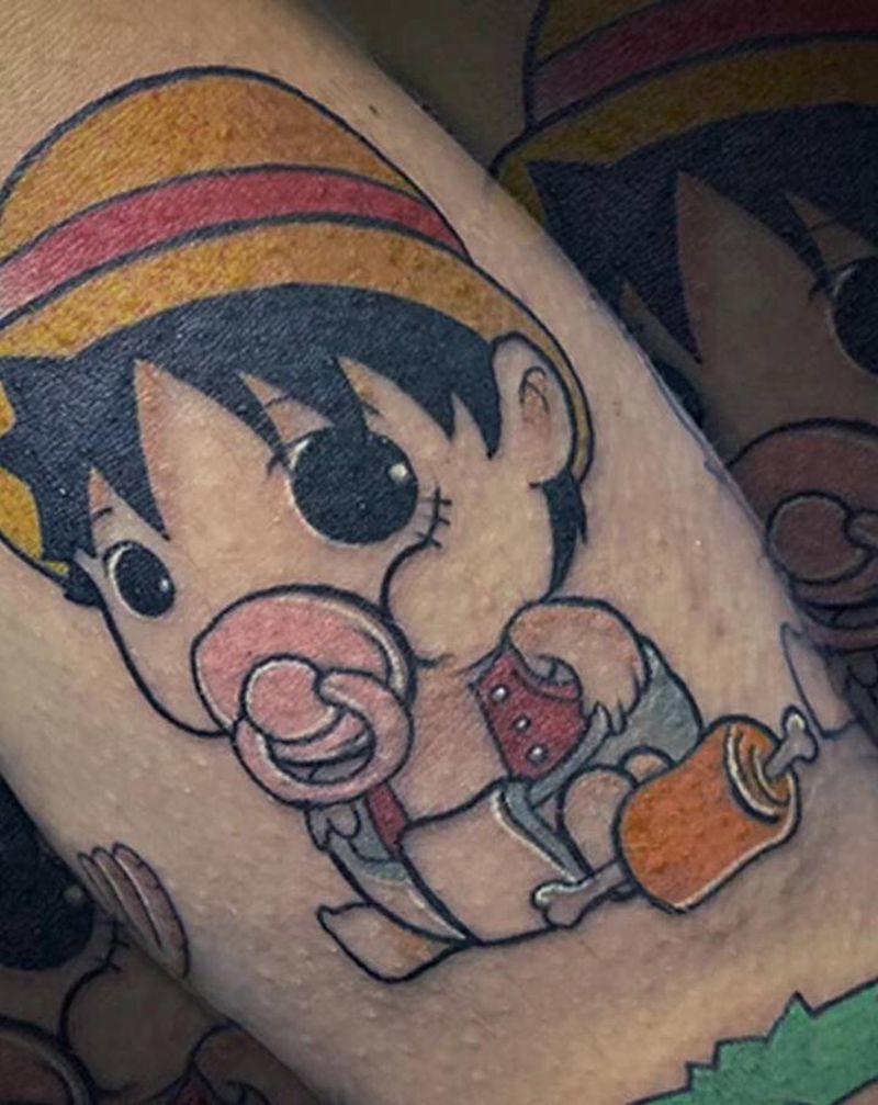 海贼王纹身图片_手臂纹身图案