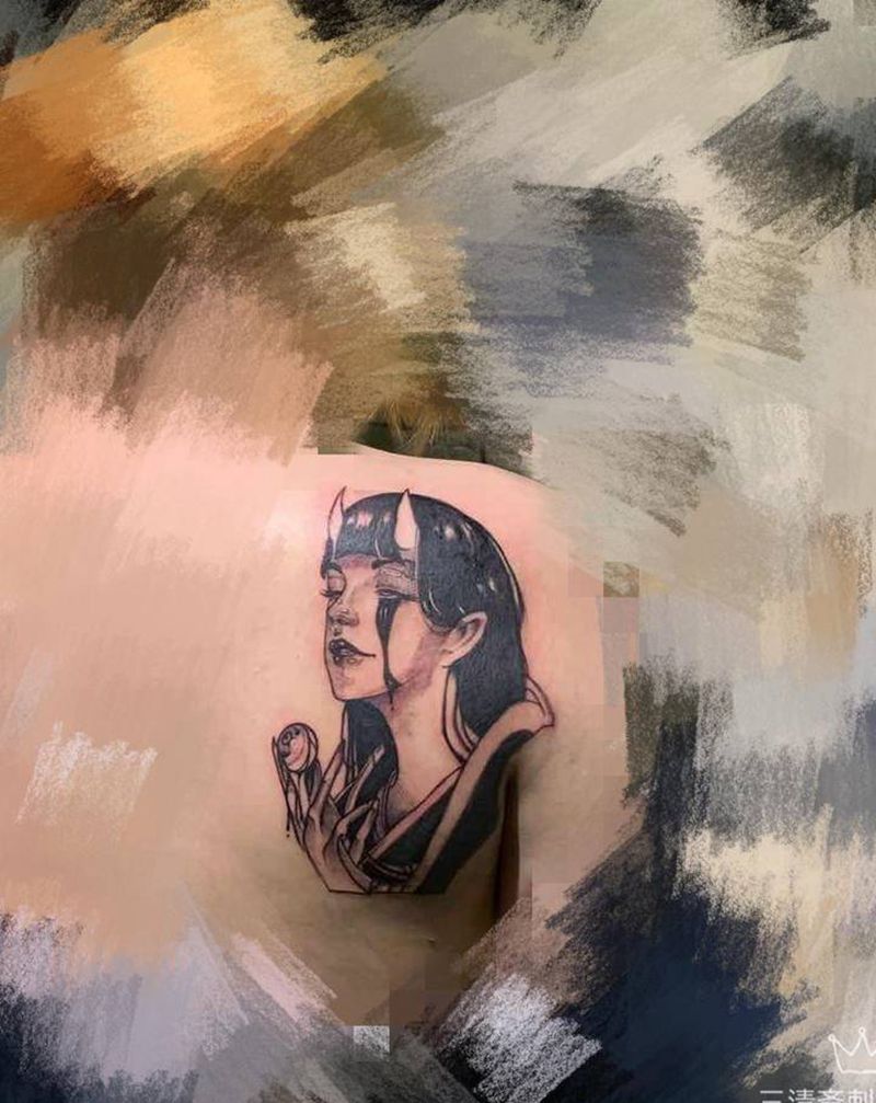 暗黑遮盖纹身图片_背部暗黑遮盖纹身图案