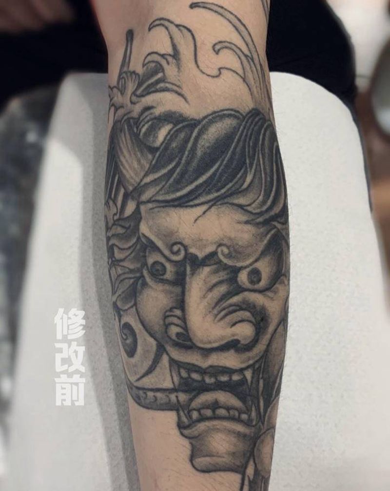 修改纹身图片_手臂老传统纹身图案