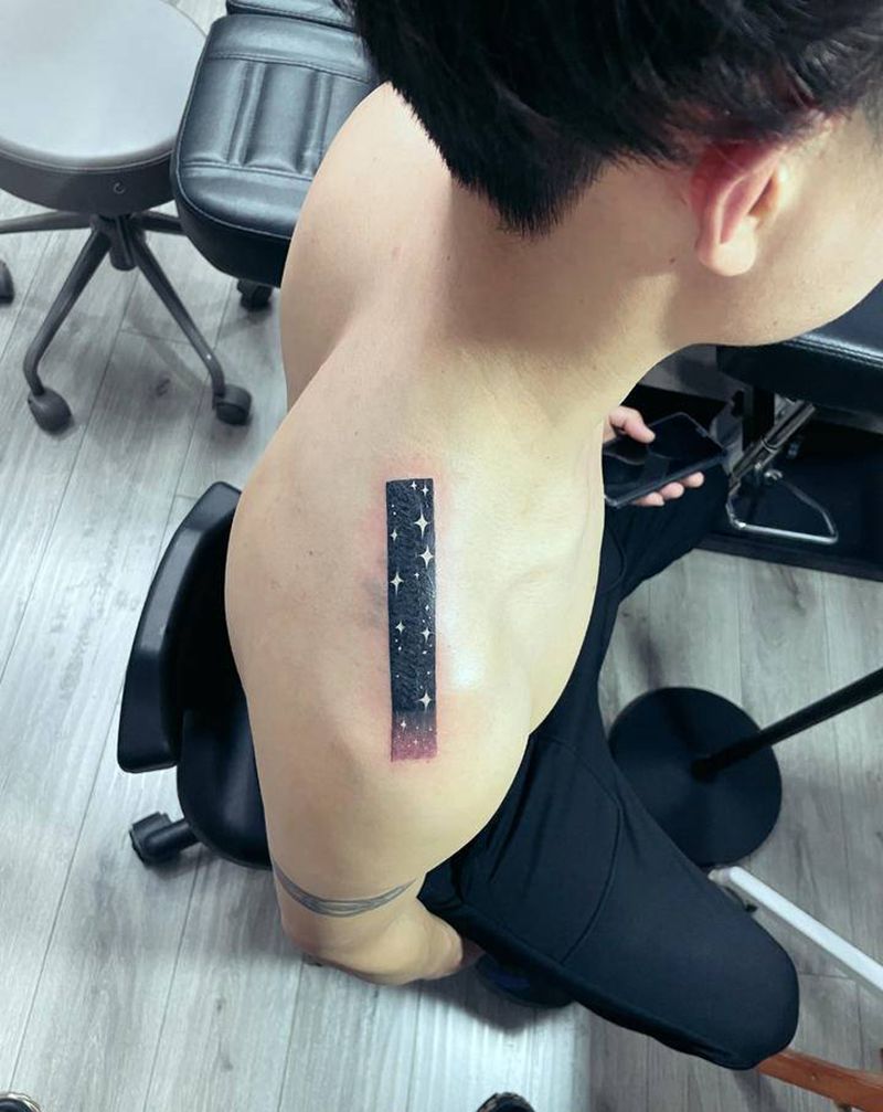 英文遮盖纹身图片_肩部纹身图案