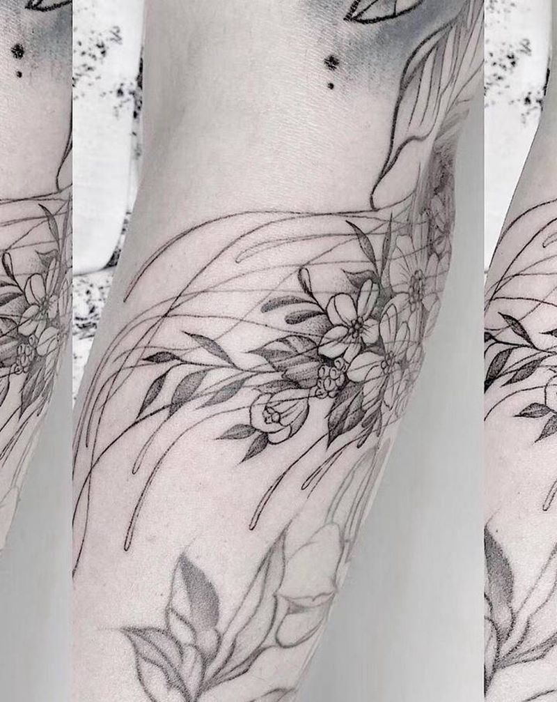 小清新纹身图片_手部点刺纹身图案