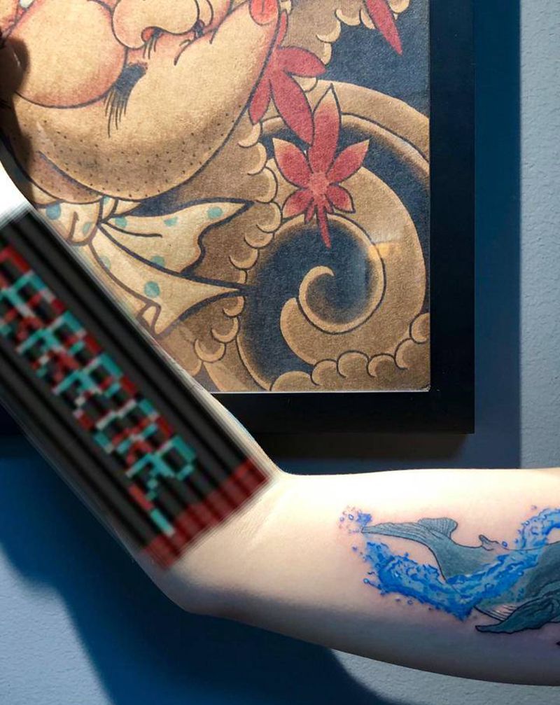 52HZ?纹身图片_手臂纹身图案