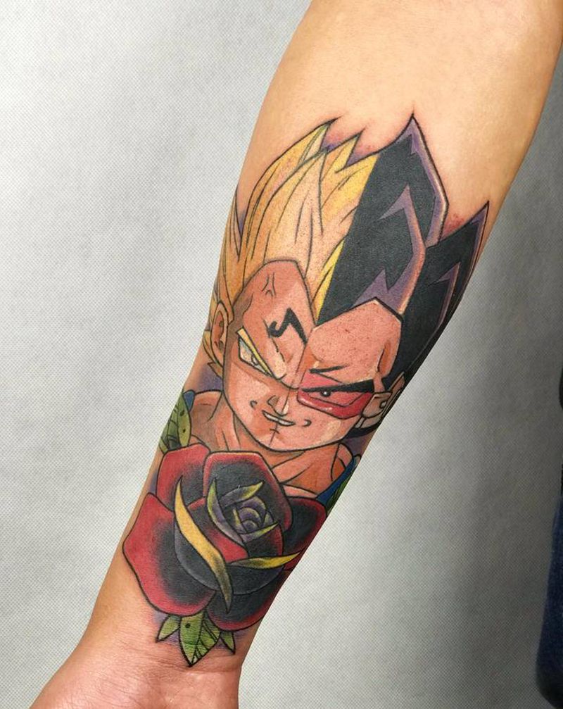 龙珠情怀纹身图片_手部New School纹身图案