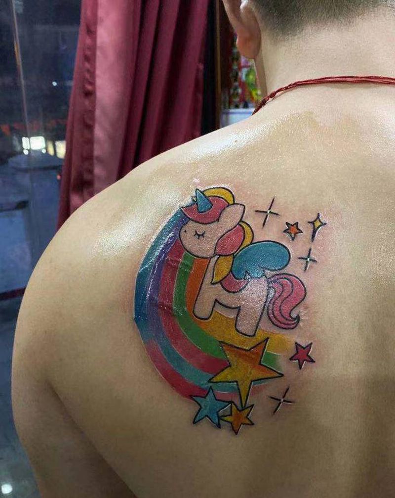 遮盖纹身图片_肩部纹身图案