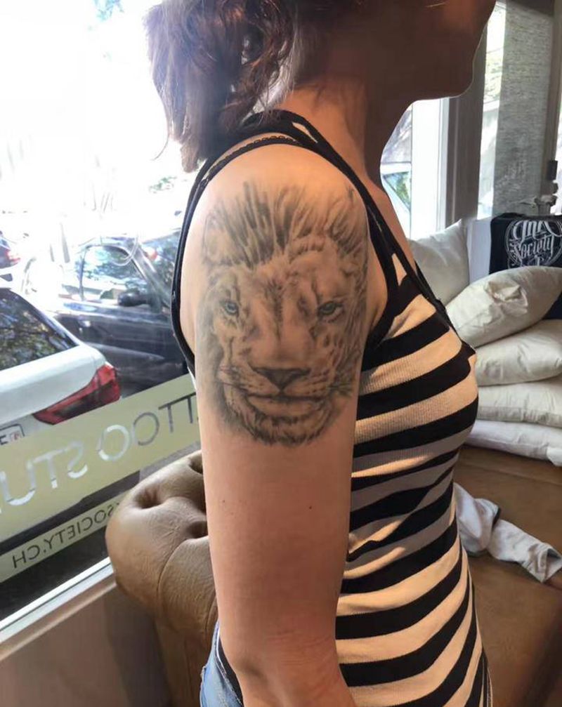 覆盖作品纹身图片_手臂欧美写实纹身图案