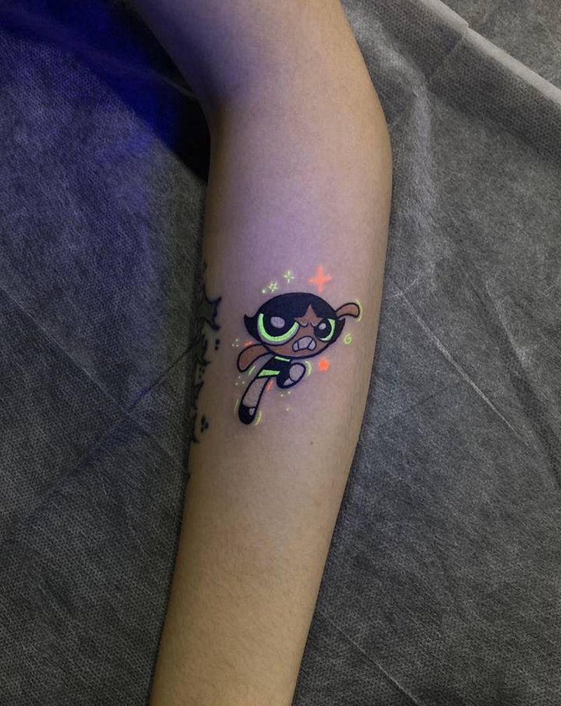 荧光纹身图片_手部纹身图案