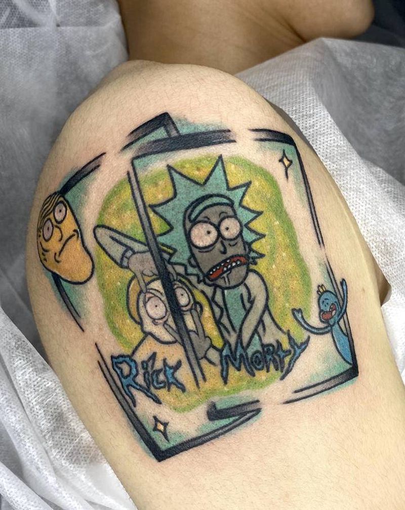 卡通纹身图片_手臂New School纹身图案