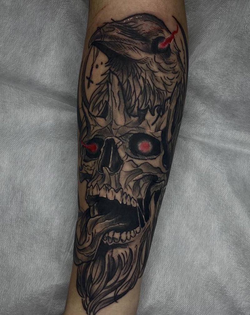 暗黑纹身图片_手臂纹身图案