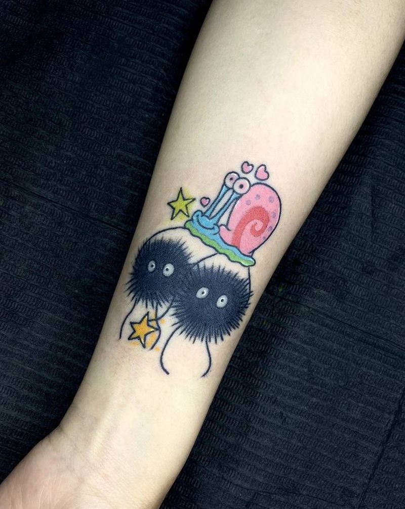 遮盖纹身图片_手臂New School纹身图案