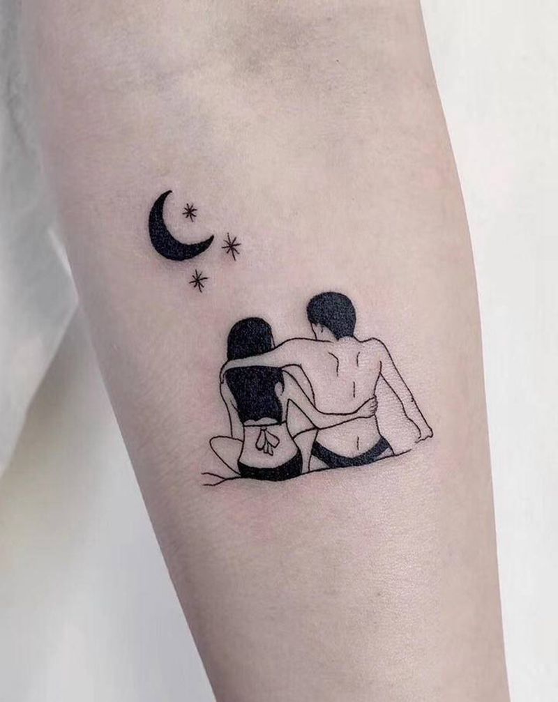 照片剪影纹身图片_手部几何图腾纹身图案