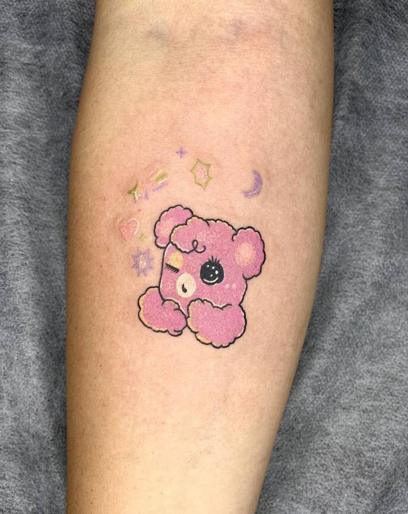 小熊纹身图片_手臂卡通纹身图案