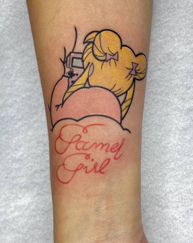 卡通纹身图片_手臂New School纹身图案