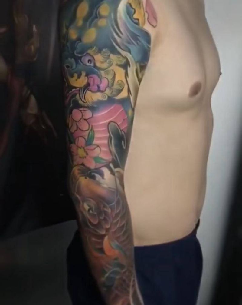 花臂纹身图片_手臂纹身图案