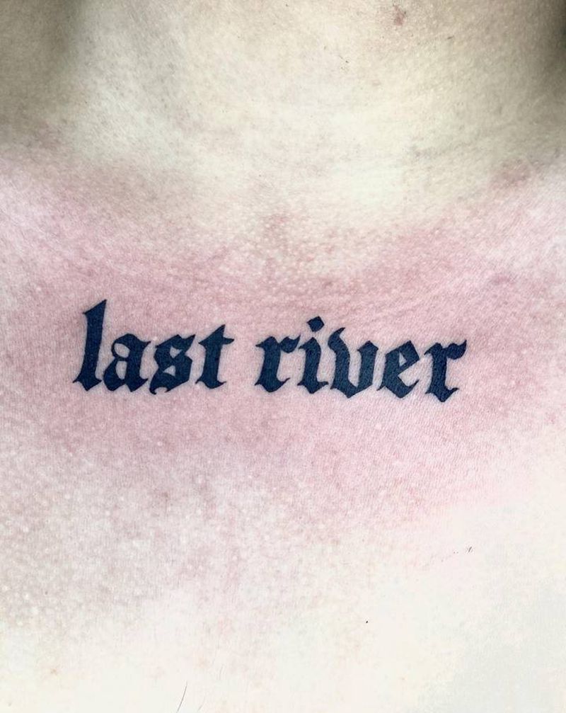 字母纹身图片_花体字纹身图案