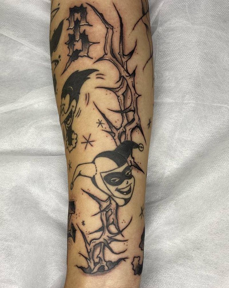 荆棘纹身图片_手臂纹身图案