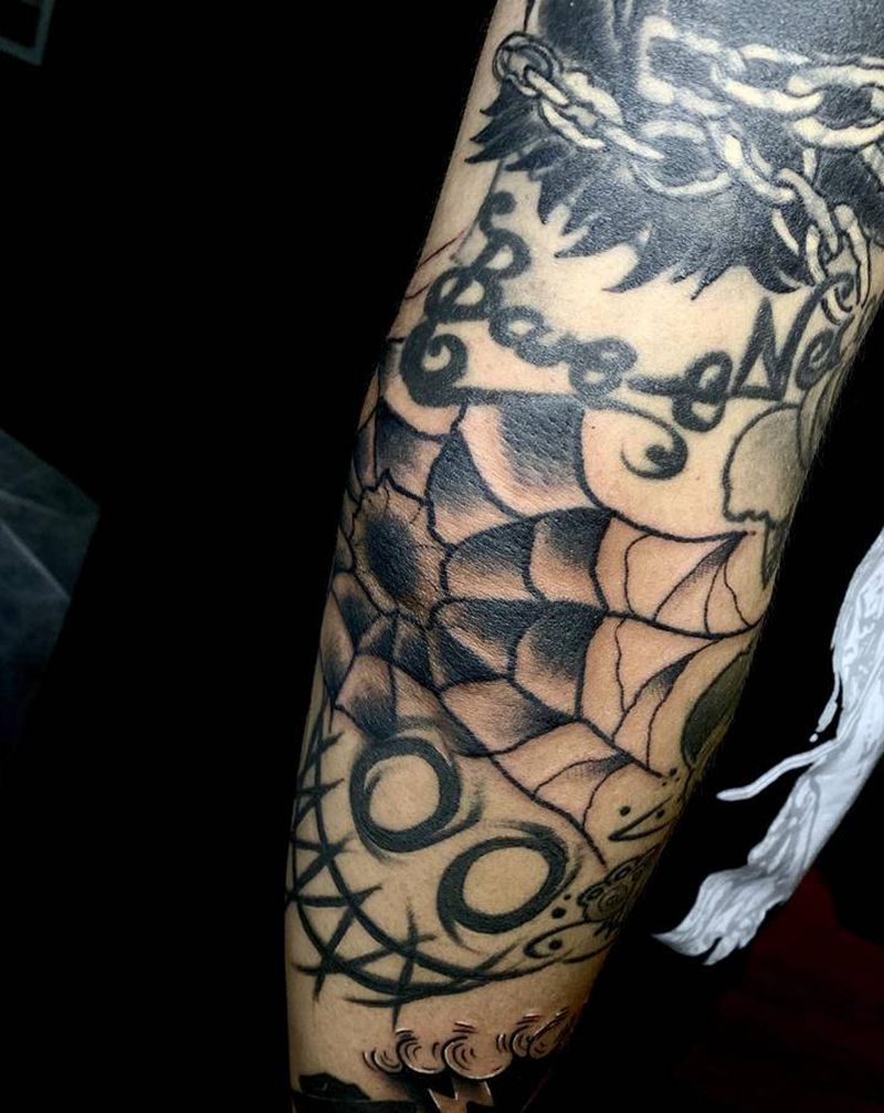 网纹身图片_手臂纹身图案