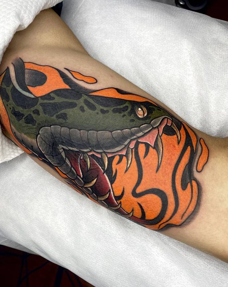 遮盖纹身图片_手臂New School纹身图案