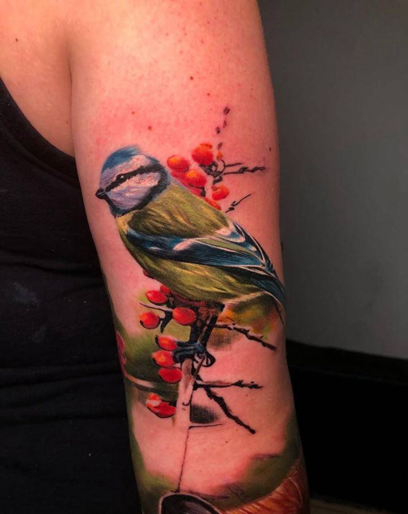 写实与中国风纹身图片_手臂欧美写实纹身图案