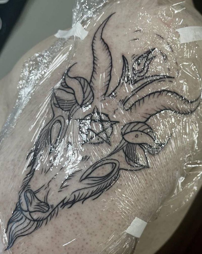 撒旦纹身图片_手臂纹身图案