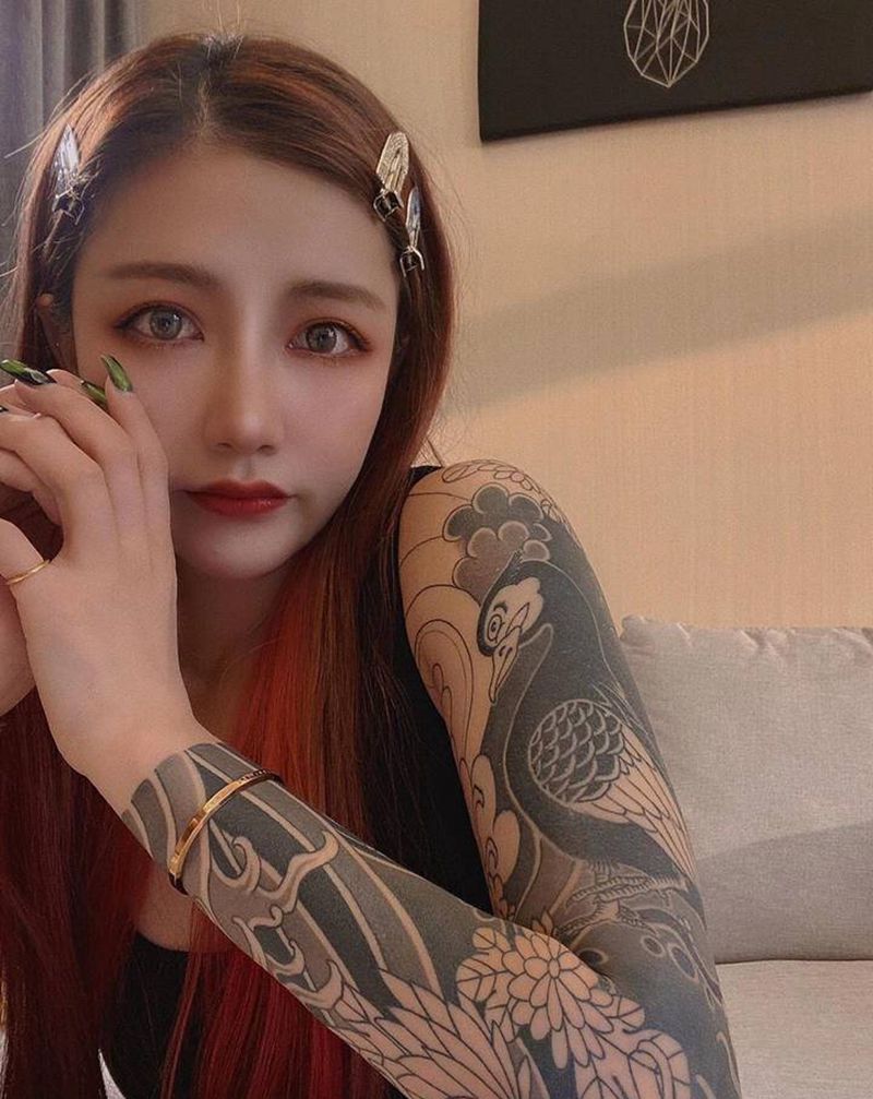 买家秀纹身图片_手臂老传统纹身图案