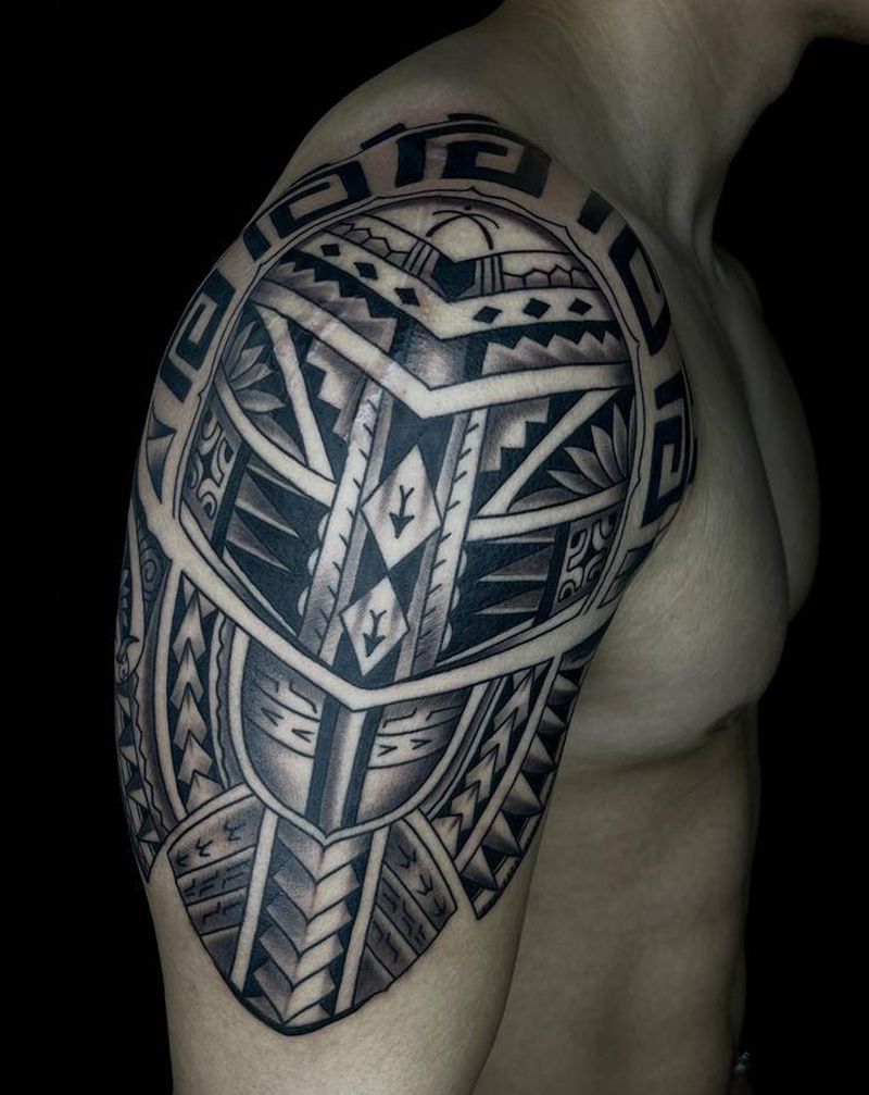 图腾遮盖疤痕纹身图片_图腾纹身图案