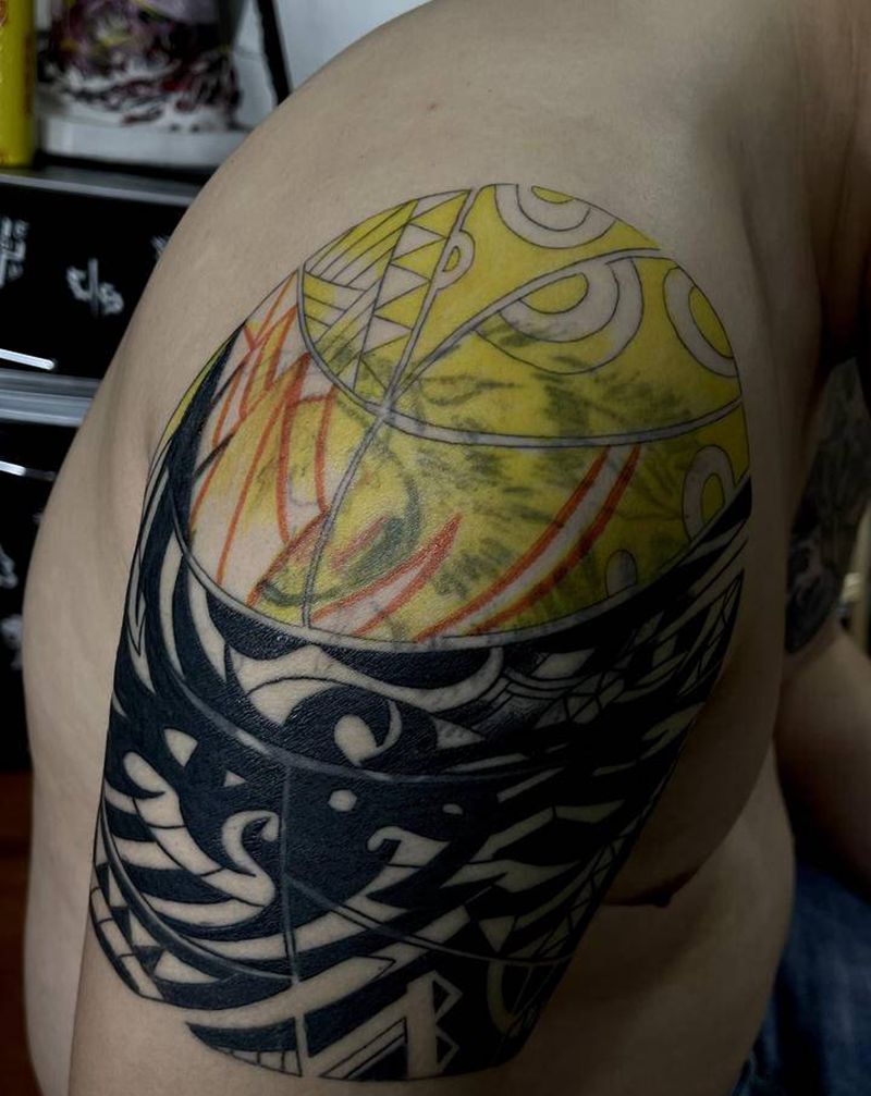 图腾遮盖狼頭纹身图片_手臂图腾纹身图案