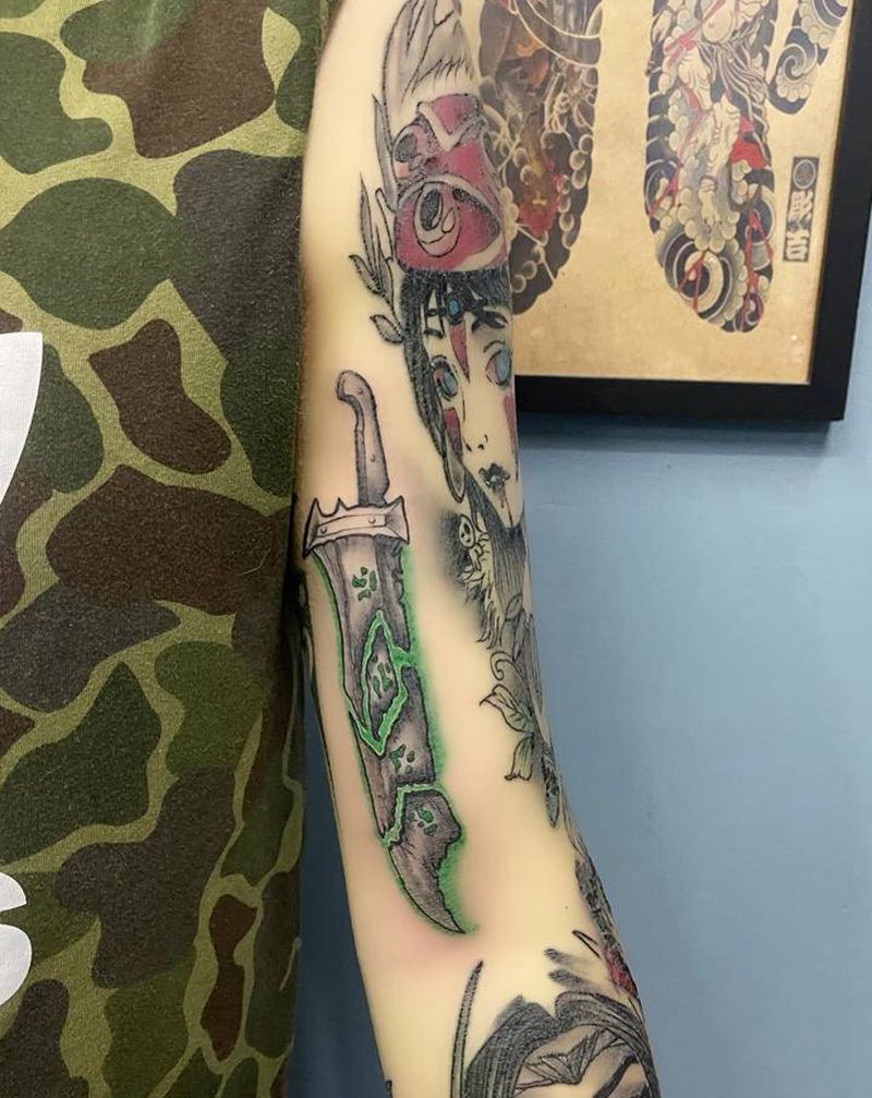 断剑重铸之日，骑士归来之时纹身图片_手臂纹身图案