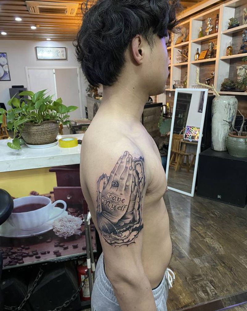 近期小图纹身图片_手臂水墨老传统纹身图案