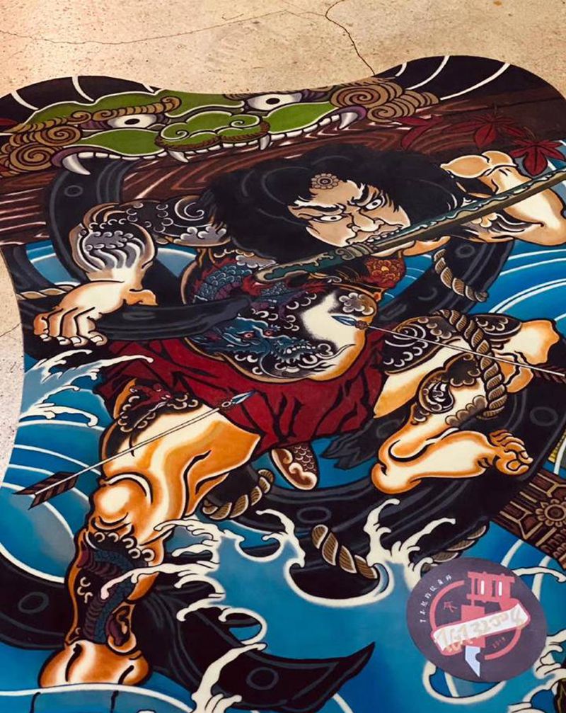 获奖徒弟纹身图片_练习皮比赛纹身图案