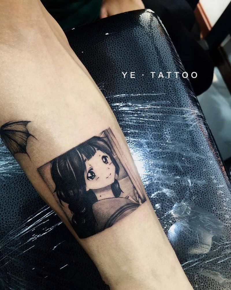 二次元小图纹身图片_手臂纹身图案