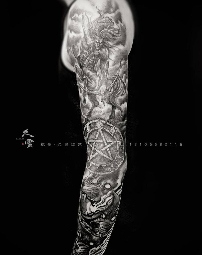 原创欧美纹身图片_手臂欧美写实纹身图案