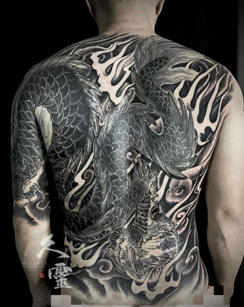 遮盖修改，未完待续纹身图片_背部手部新传统纹身图案