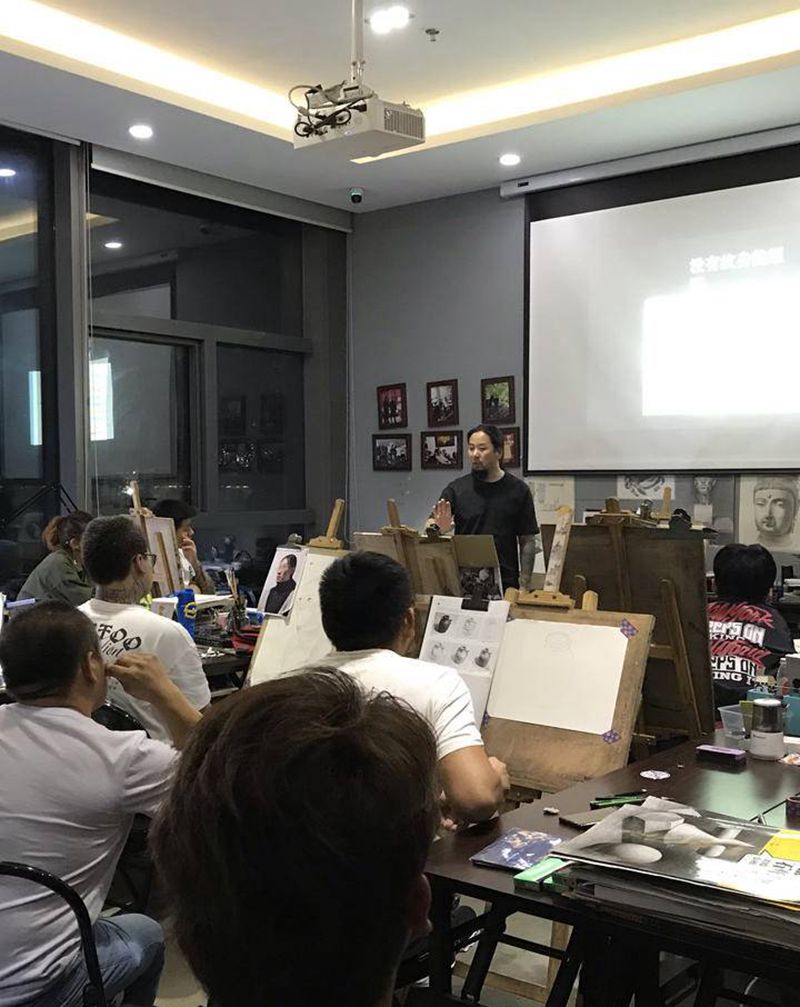 纹身师的一天纹身图片_不断学习纹身图案