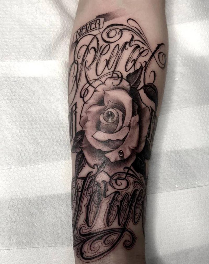 花体字纹身图片_花体字纹身图案