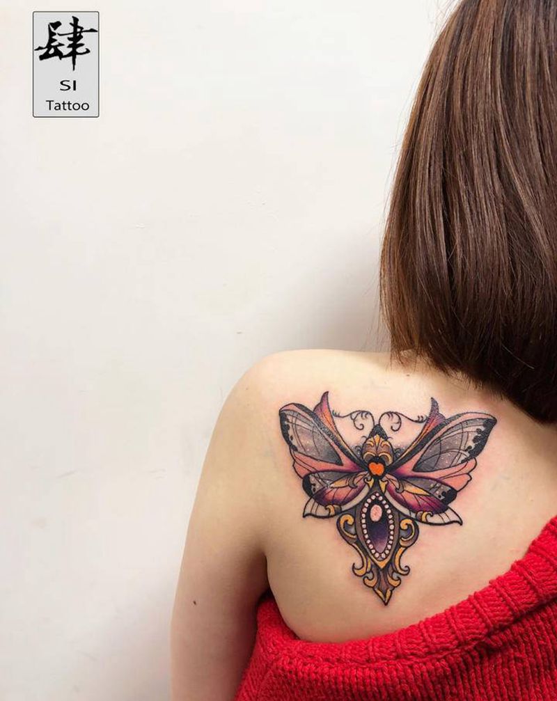 newschool纹身图片_背部New School纹身图案