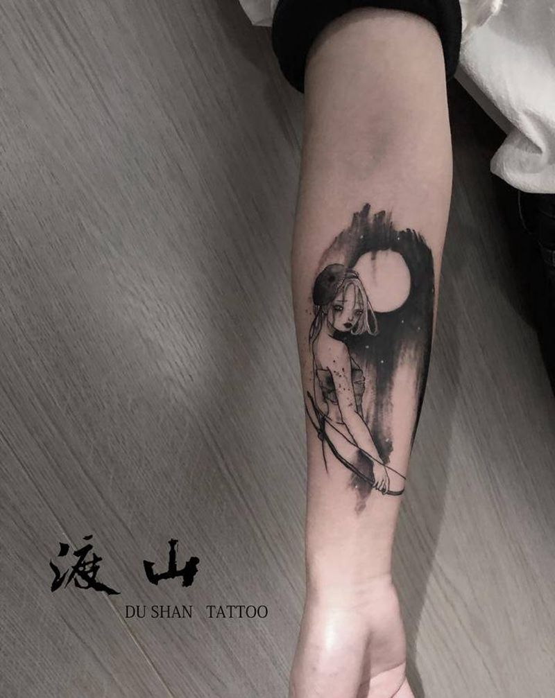 暗黑风纹身图片_手臂欧美写实暗黑风遮盖纹身图案