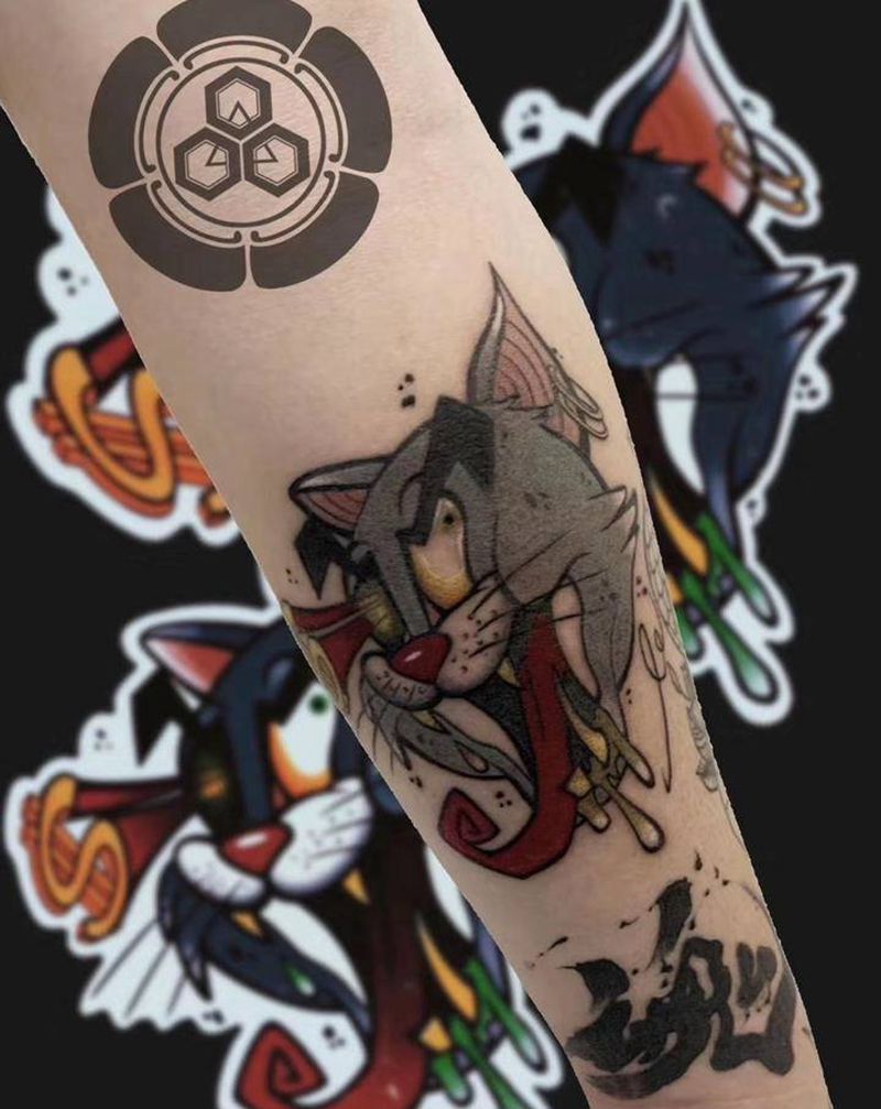 卡通纹身图片_手臂New SchoolOld School纹身图案