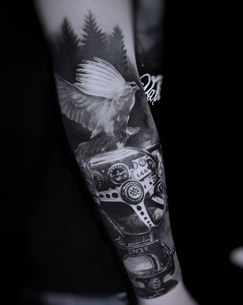 欧美写实纹身图片_手臂欧美写实纹身图案