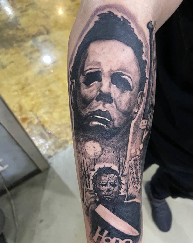 月光光心慌慌纹身图片_手臂欧美写实纹身图案